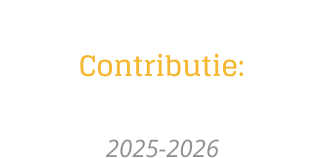 Contributie:    2025-2026